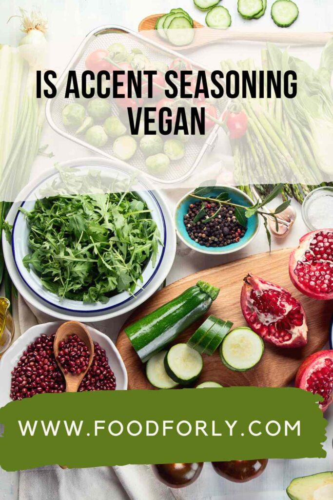 Is Accent Seasoning Vegan