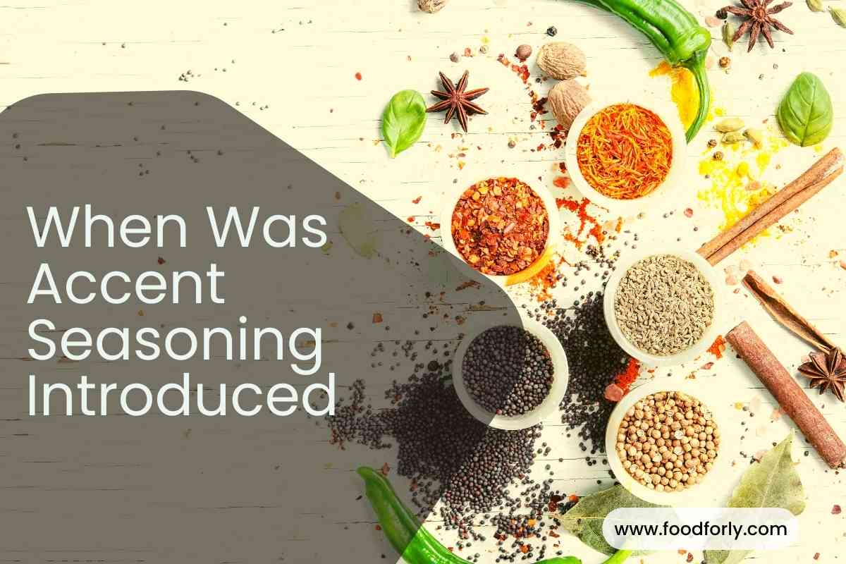 When Was Accent Seasoning Introduced