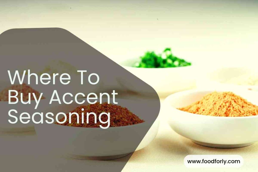 Where To Buy Accent Seasoning