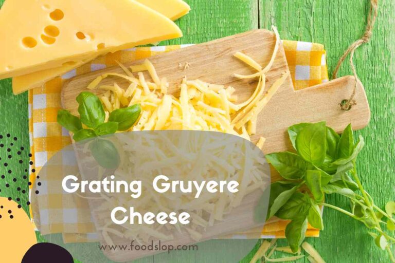 Grating Gruyere Cheese